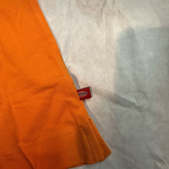 Dickies Orange Polo Shirt Classic Short Sleeve - Picture 2 of 9